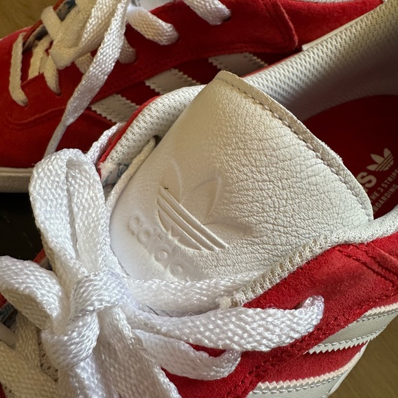 Adidas Red and White Sneakers - Picture 5 of 7